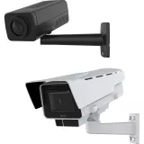 Indoor and outdoor block camera with white background