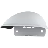 White AXIS TM3827-E Weathershield viewed from its left angle.