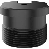 Black AXIS TP3909-E Pipe Adapter viewed from its front angle.