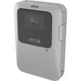 Gray AXIS W111 Body Worn Camera viewed from its left angle