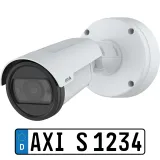 AXIS P1486-LE Kit mounted on wall, viewed from the left 