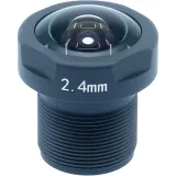 LENS M12 2.4mm viewed from its front side.