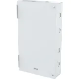 White AXIS TA9201 Wall Mount Enclosure viewed from its left angle.