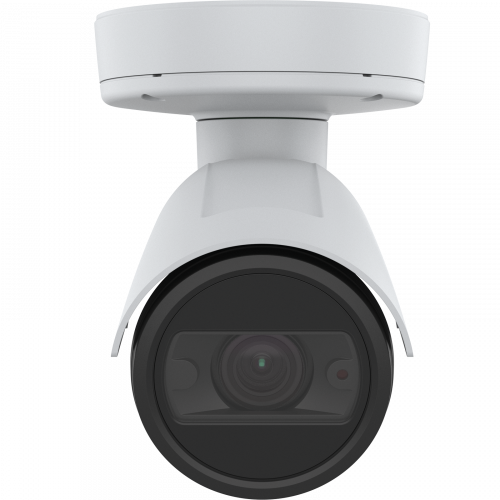 AXIS P1445-LE IP Camera, con funzionalità Zipstream, vista dalla parte anteriore.