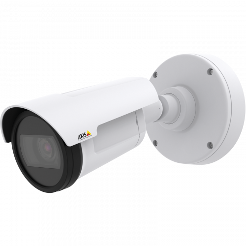 La AXIS P1435-LE IP Camera es una cámara tipo bala delgada y liviana con OptimizedIR.