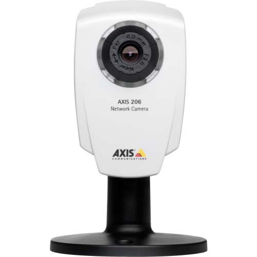 AXIS 206  is small enough to fit in the palm of your hand, the AXIS 206 delivers crisp and clear images using progressive scan CMOS image sensors and advanced signal processing techniques.
