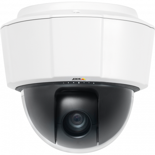 AXIS P5515 PTZ is an indoor IP camera with Zipstream technology. The camera is viewed from its front. 