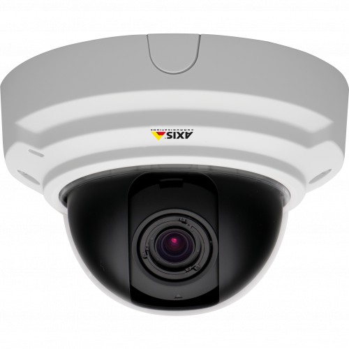 IP Camera AXIS P3353 has Lightfinder technology, P-Iris control and digital PTZ. The camera is viewed from its front