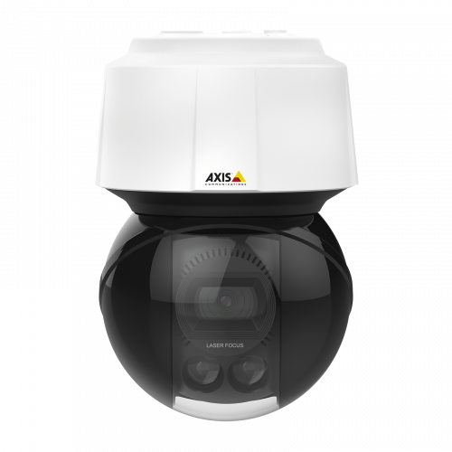 Die Axis IP-Kamera Q6155-E verfügt über die Axis Sharpdome-Technologie mit Speed Dry- und Laserfokus