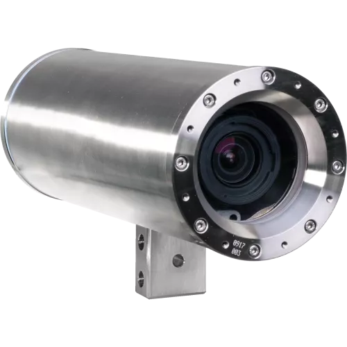 ExCam XF P1367 Explosion-Protected IP Camera viewed from its right angle