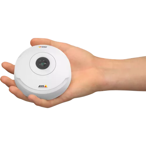 手持ち状態のAXIS M3048-P IP Camera。