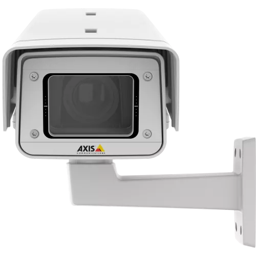 La AXIS Q1615-E Mk II IP Camera incluye lente i-CS. El producto se muestra con vista frontal.
