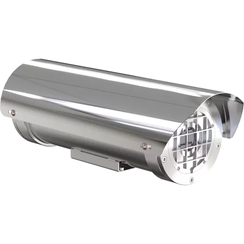 XF40-Q2901 Explosion-Protected Temperature Alarm Camera with housing in stainless steel.