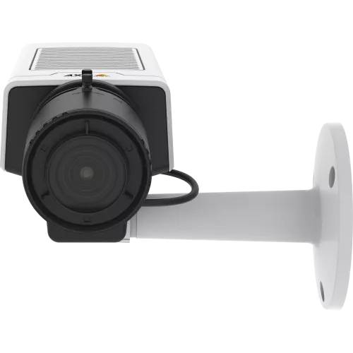 AXIS M1137 Network Camera bénéficie d'une conception flexible. La caméra est vue de face. 