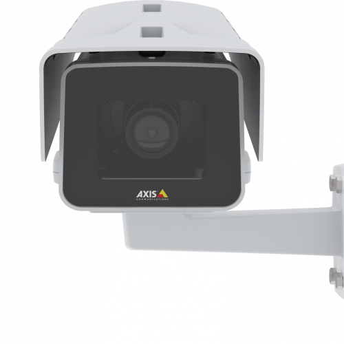 Caméra IP AXIS P1375-E IP Camera montée sur un mur de face