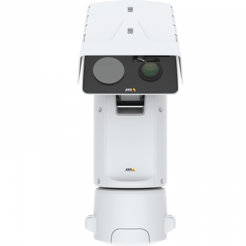 AXIS Q8742-E Bispectral PTZ IP Camera con zoom vista frontal