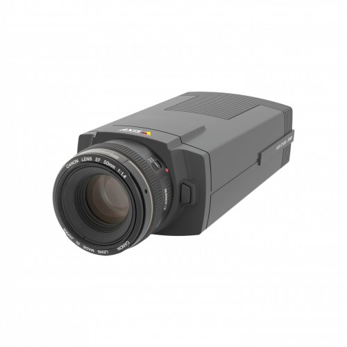 左角から見た50mmのAXIS Q1659 IP Camera。