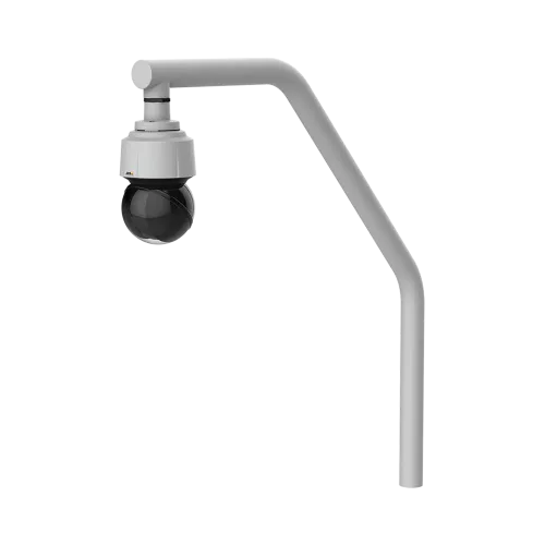 AXIS 1.5" NPS/NPT Male Coupler mit IP-Kamera, aus linkem Winkel betrachtet