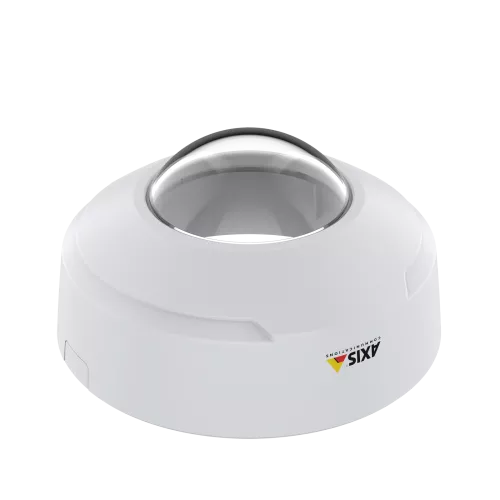 AXIS TM3805 dome cover together with AXIS M3067-P, from the top