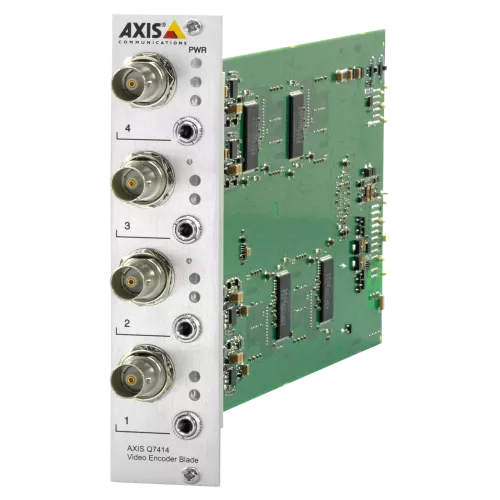 AXIS Q7414 Blade stehend, von links betrachtet