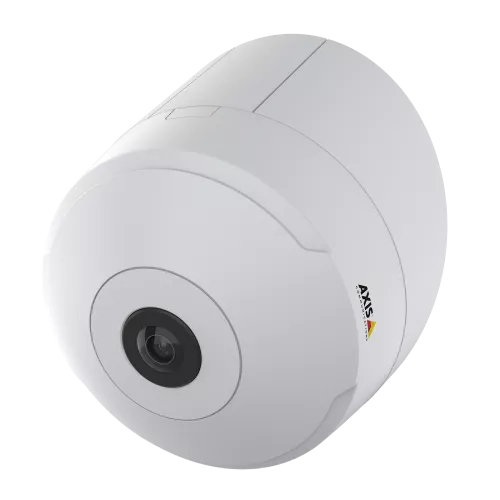 AXIS TM3001 Tilt Mount zusammen mit AXIS M3067-P, von links betrachtet