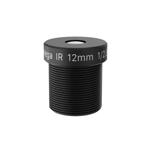 Lens M12 12 mm F1.6, widok z przodu