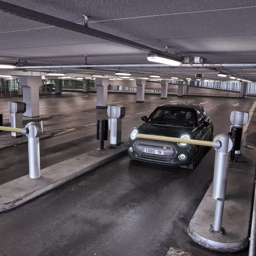 Car exit parking garage