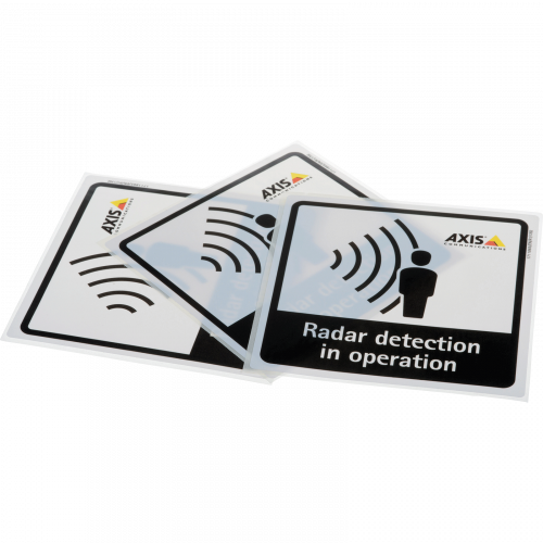 Radar Detection Sticker de AXIS