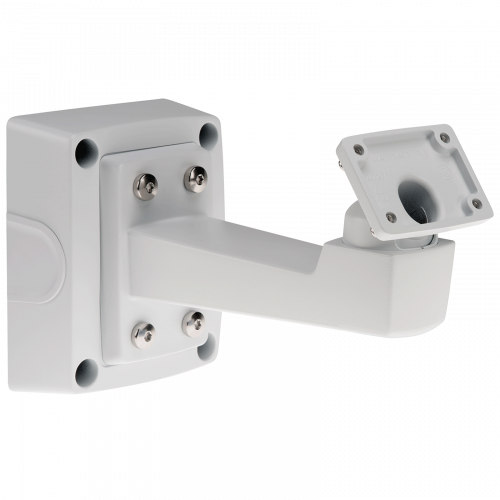 AXIS T94R01P Conduit Back Box mounted with AXIS T94Q01A Wall Mount, from the right angle