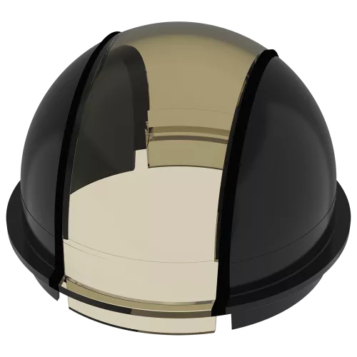 AXIS TQ3807-E Dome Clear/Smoked, visto desde su ángulo izquierdo