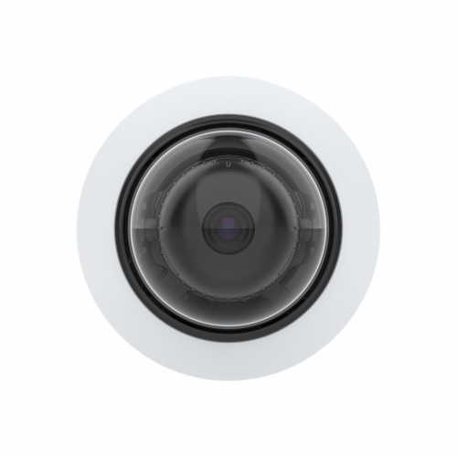 벽에 장착된 AXIS P3265-V Dome Camera, 전면에서 본 모습