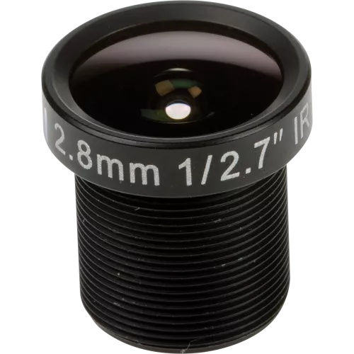 Lens M12 2.8 mm F1.6 IR from the front