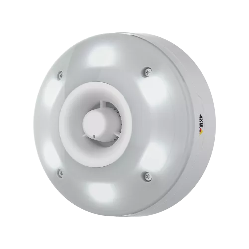 AXIS D4100-E Network Strobe Siren, vue depuis son angle gauche