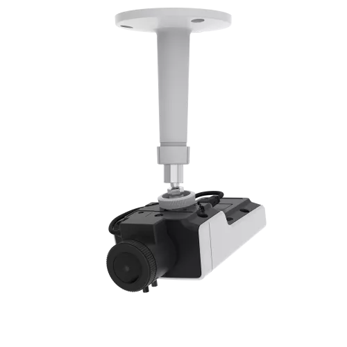 M1135 MKII mounted on the ceiling looking left. In black and white