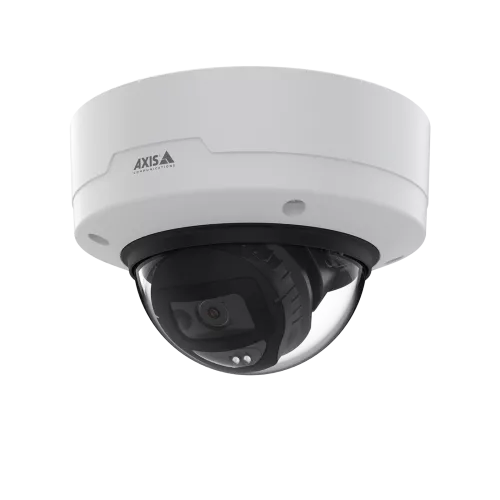 AXIS M3215-LVE en blanco y negro, montada en el techo