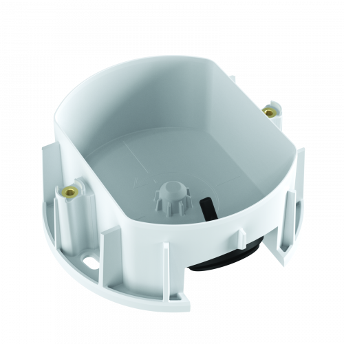 AXIS TM2001 Mount Bracket, color white viewed from its front 