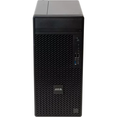 AXIS Camera Station S1216 Tower Recording Server, viewed from its front
