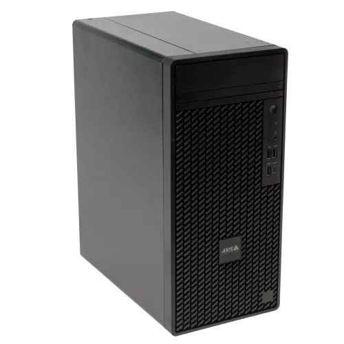 AXIS Camera Station S1216 Tower Recording Server vu depuis l'angle droit