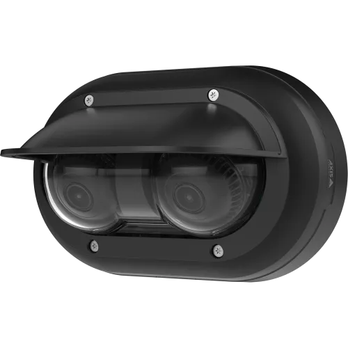 AXIS TP3825-E Weathershield Black/White, in black color, viewed from its left angle