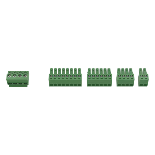 AXIS TA1902 Access Control Connector Kit verde en cinco piezas.