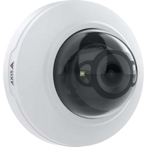 AXIS M4216-LV Dome Camera, pared, vista desde su ángulo derecho