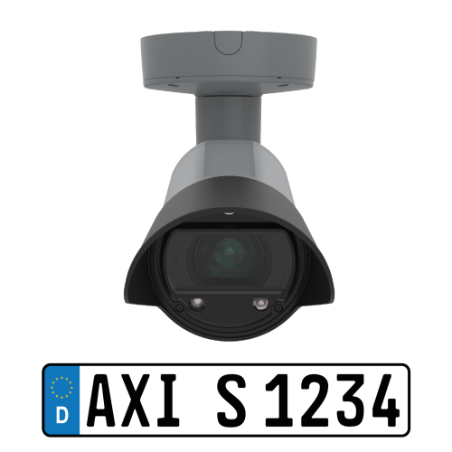 AXIS Q1700-LE looking left with license plate 