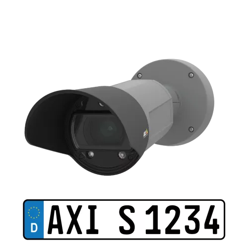 AXIS Q1700-LE looking left with license plate 