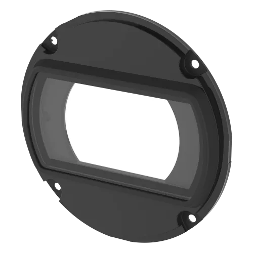 Black front window kit viewed from the left