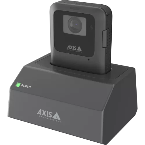 AXIS W702 Docking Station 1-bay, viewed from its left angle