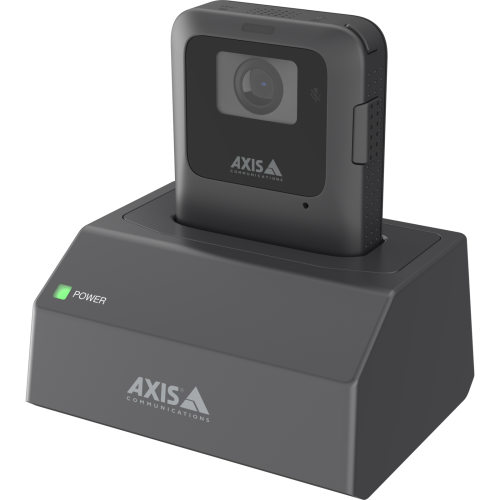 AXIS W702 Docking Station 1-bay, viewed from its left angle