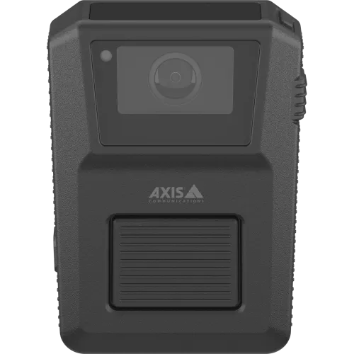AXIS W120 Body Worn Camera, viewed from its front