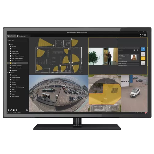 Monitor con AXIS Camera Station Pro GUI