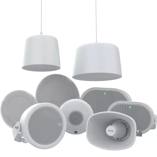 packshot image of network speakers