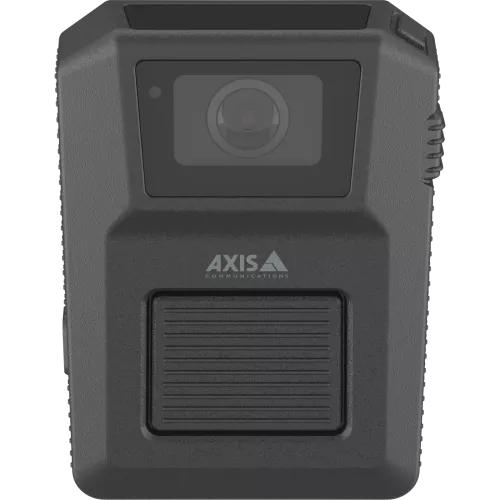 Caméra-piéton AXIS W102 noire, vue de face